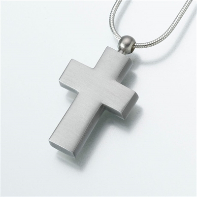 Pewter Cross Cremation Pendant