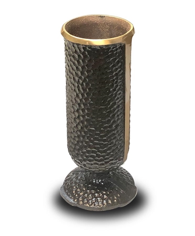 Matthews Bronze Vase w/Cross