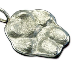 Small Dog Paw Print Pendant