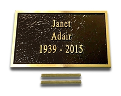 4 x 3 Bronze Plaque