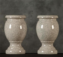 Dark Gray Granite Vase