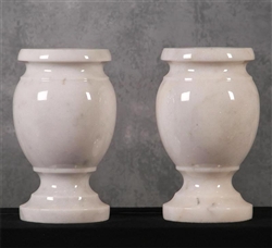 White Solid Marble Vase