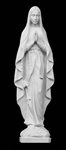 20" Our Lady of Lourdes Marble Statue