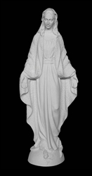 30" Our Lady of Grace Marble Statue