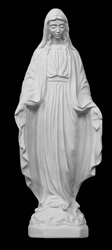 12" Our Lady of Grace Marble Statue