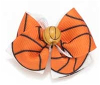 Basketball Hair Bow