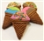 Ice Cream Cone Dog Cookies