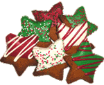 Christmas Star Dog Cookies