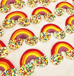 Rainbow Dog Cookies