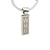 Vertical Monogram Keychain, Sterling Silver