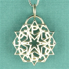 Snowflake Monogram Pendant