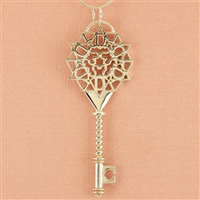 Snowflake Monogram Key Pendant