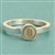 Mosaic™ Stacking Ring with 6mm Round Initial