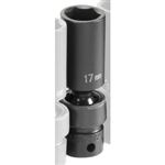 SOC 17MM 3/8D IMP UNIV 6PT DP BLK