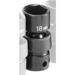 SOC 18MM 3/8D IMP UNIV 6PT