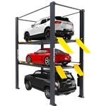 BendPak HD-973PX 9,000 and 7,000 Lb. Capacity / Tri-Level Parking Lift / Extended / High Lift