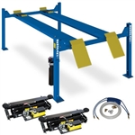 HDS-14LSX 14,000-lb. Alignment Lift Combo With Rolling Jacks and Airline Kit