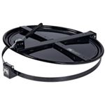 Latching Drum Lid for 55 Gallon Drum, Blac