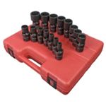 Sunex-15 PC 1/2" DR 12 PT SAE UNIVERSAL IMPACT SOCKET