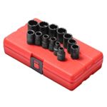 13PC 3/8" DRIVE METRIC 12 PNT SOCKET SET