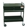 SERVICE CART W/LOCKING TOP & DRAWER BLACK