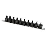 10-PC STUBBY STAR BIT SOCKET SET