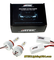 MTEC H8 V4 26W Cree LED BMW Angel Eye Bulbs BMW E60 E61 5 Series 2008-2010 w/Factory Xenon Headlight Models (2018 Model)