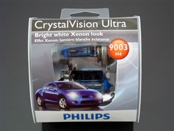 Philips H4 HB2 9003 Crystal Vision Ultra Bulbs OEM