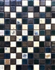 Antique Vaglio Hand Glazed Mix Bourges Green 1x1 Ceramic Mosaic Tile