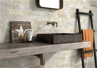 2.5" x10" Manhattan Kraft Blend Brick Porcelain Wall Tile