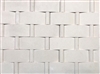 Champagne Limestone Fences 2x4 Wavy with insert Mosaic Wall Tile