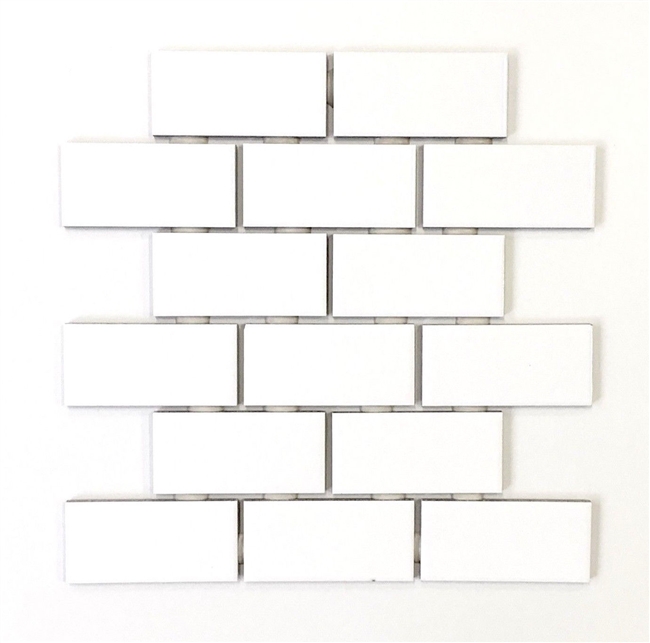2x4 White Subway Glossy Ceramic Tile