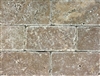 Noce Tuscany 3x6 Aged Tumbled Travertine Tile Floor Kitchen Backsplash