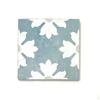 4.5x4.5 Magnolia Collection Turquoise Pattern 1 Porcelain Floor Wall Tile Pool