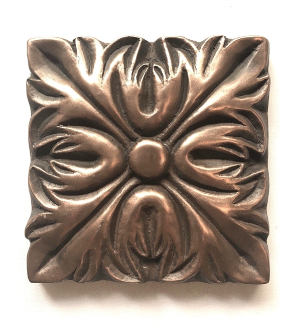 Bronze Metallic 4x4 Resin Decorative insert Accent piece Tile