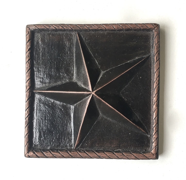 North Star 4x4 Antique Bronze Resin Accent