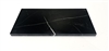 Black 6x12 Polished Straight Edge Marble Tile Backsplash Kitchen Bath