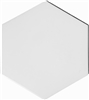 8.75x10 Solid Color Hexagon Collection White Porcelain Wall Floor Tile