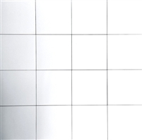 8.7 x 8.7 Cafe De Paris Matte White Porcelain Tile