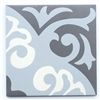 8x8 Parisienne Bleu Porcelain Patterned Floor Tile