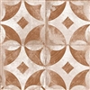 8.7 x 8.7 San Marino Genuine Porcelain Weathered Terra Cotta and Linen Wall Floor Tile