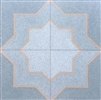 8X8 Star and Cross Matte Encaustic Cement Floor Tile
