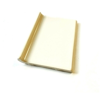 4" x 6" Almond Ceramic Tile Sanitary Cove Base Floor Trim