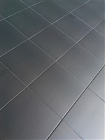 8.7 x 8.7 Cafe de Paris Satin Matte Black Porcelain Tile Floor Wall (BOX OF 10)