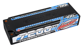 COR49720 7200mAh 7.4v 2S 100C X-Celerated Hardcase Lipo