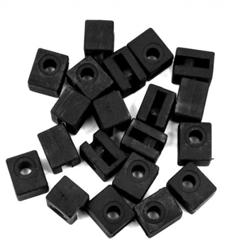 FUTFSH-20 Square Servo Grommets, 20-Pack