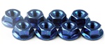 KYO1-N4045F-B Kyosho Blue Steel Flanged Nut M4x4.5mm - Package of 10