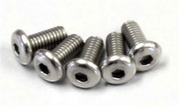 KYO1-S12606HT Kyosho Titanium Button Hex Screw M2.6x6mm - package of 5