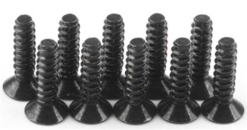 KYO1-S33012TP Kyosho Flat Head Self-Tapping Screw M3x12mm - Package of 10