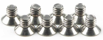 KYO1-S34006T Kyosho Titanium Flat Head Screw M4x6mm - Package of 8